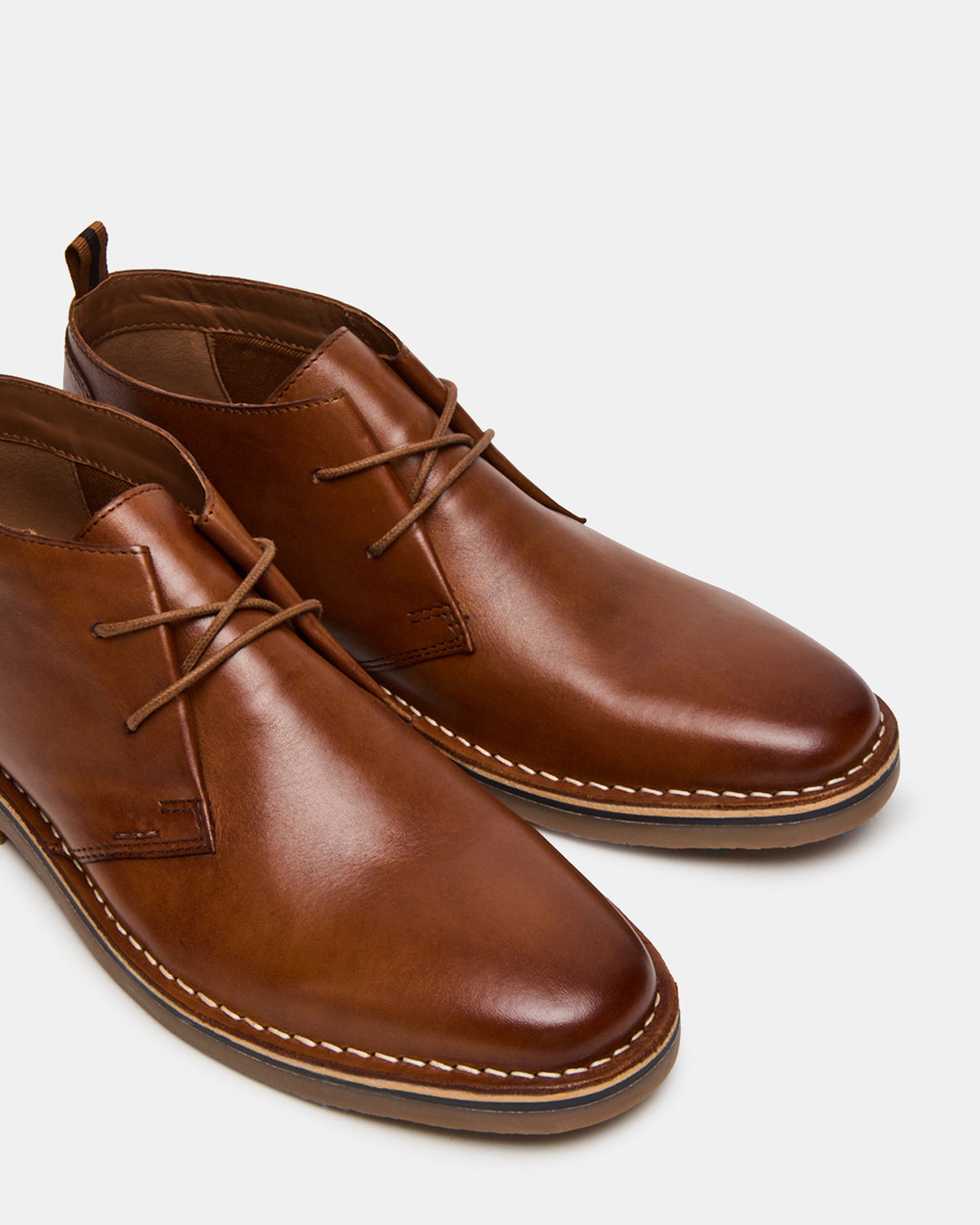 HARROS Tan Leather Men's Ankle Boots Steve Madden TAN LEATHER