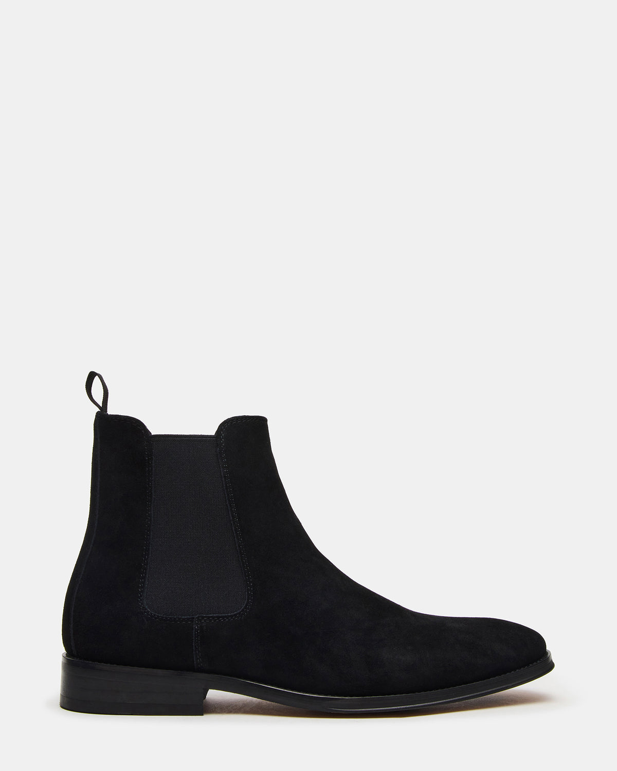 ALDAIR Black Suede Chelsea Men's Ankle Boot Steve Madden BLACK SUEDE