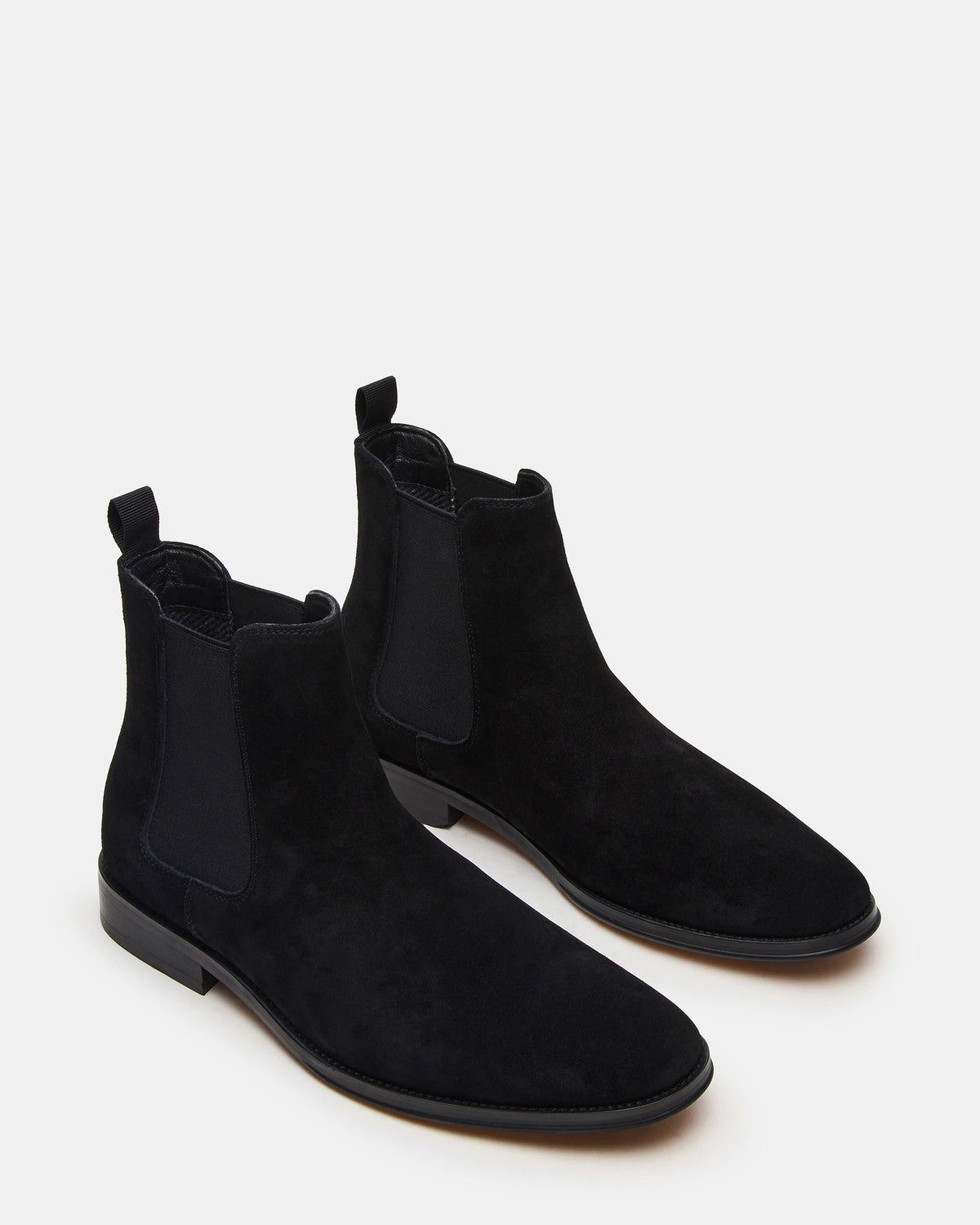 ALDAIR Black Suede Chelsea Men's Ankle Boot Steve Madden BLACK SUEDE