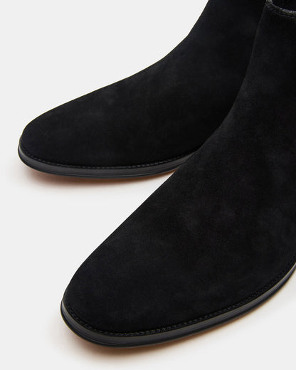 ALDAIR Black Suede Chelsea Men's Ankle Boot Steve Madden BLACK SUEDE