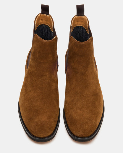 ALDAIR Chestnut Suede Chelsea Men's Ankle Boot Steve Madden CHESTNUT SUEDE