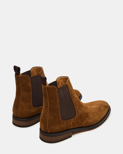 ALDAIR Chestnut Suede Chelsea Men's Ankle Boot Steve Madden CHESTNUT SUEDE