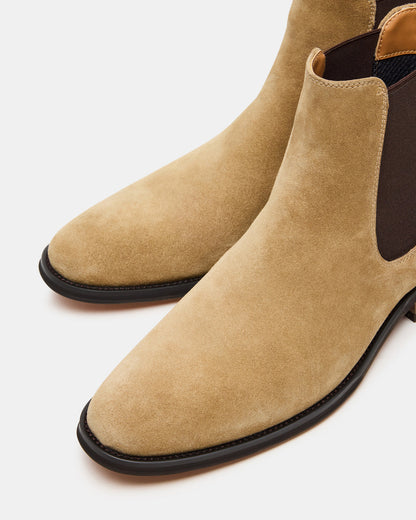 ALDAIR Taupe Suede Chelsea Men's Ankle Boot Steve Madden TAUPE SUED