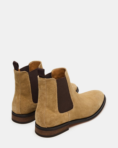 ALDAIR Taupe Suede Chelsea Men's Ankle Boot Steve Madden TAUPE SUED