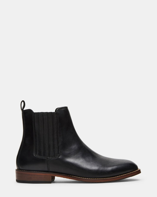 RYKER Black Chelsea Men's Ankle Boot Steve Madden BLACK