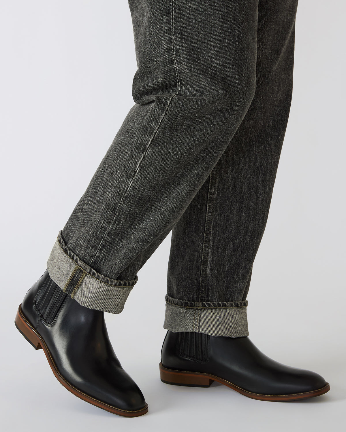 RYKER Black Chelsea Men's Ankle Boot Steve Madden BLACK