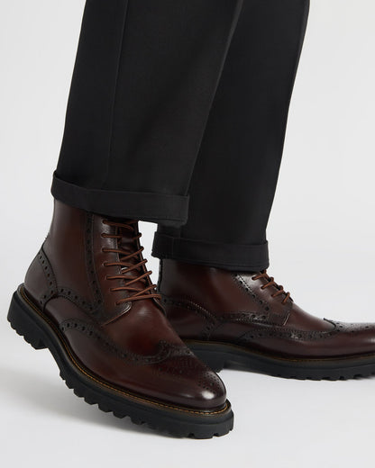 KODA Dark Brown Lace-Up Men's Ankle Boot Steve Madden DARK BROWN