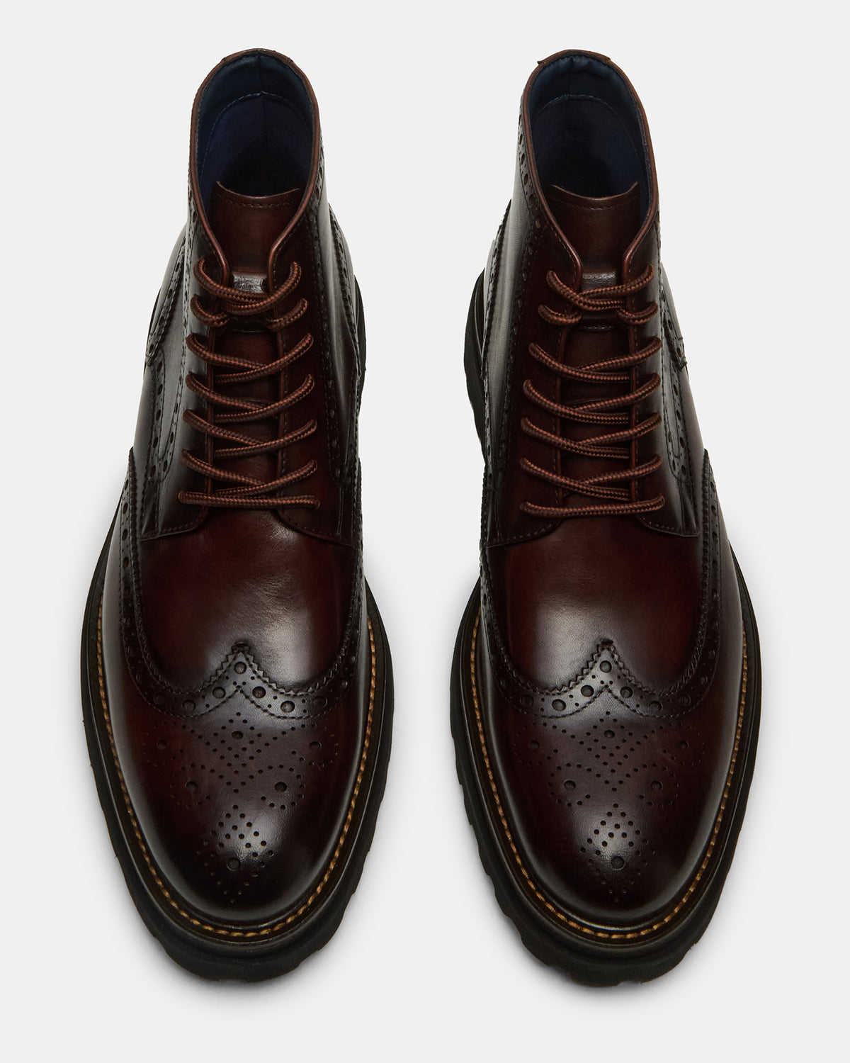 KODA Dark Brown Lace-Up Men's Ankle Boot Steve Madden DARK BROWN