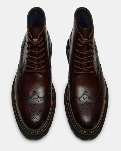 KODA Dark Brown Lace-Up Men's Ankle Boot Steve Madden DARK BROWN