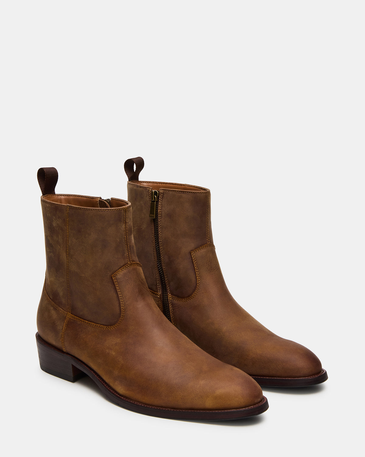 HENDRIK Tan Leather Men's Ankle Boot Steve Madden TAN LEATHER