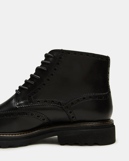 KODA Black Leather Lace-Up Men's Ankle Boot Steve Madden BLACK LEATHER