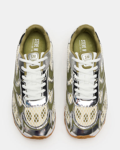 XYLO Green Low-Top Lace-Up Men's Sneakers Steve Madden GREEN