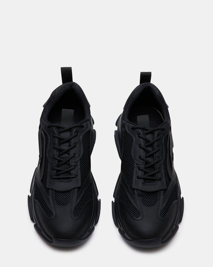POSSESS Black Low-Top Lace-Up Men's Sneaker Steve Madden BLACK
