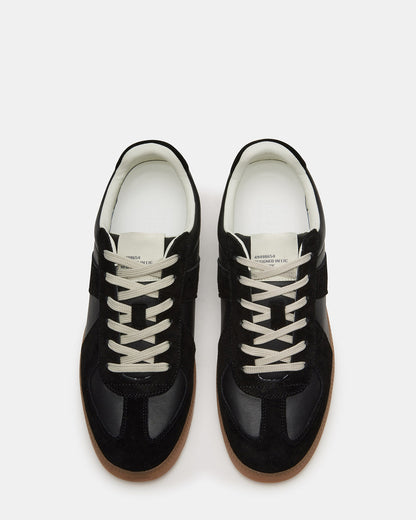DIXON Black Leather Low-Top Panel Men's Sneaker Steve Madden BLACK LEATHER