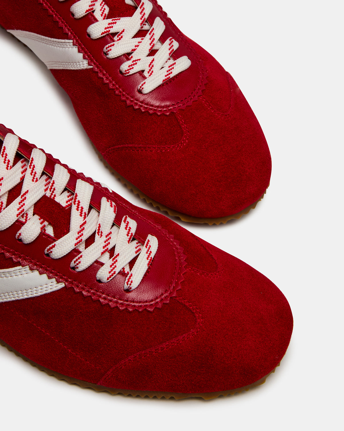 JUNA Red Low-Top Lace-Up Stripe Men's Sneaker Steve Madden RED
