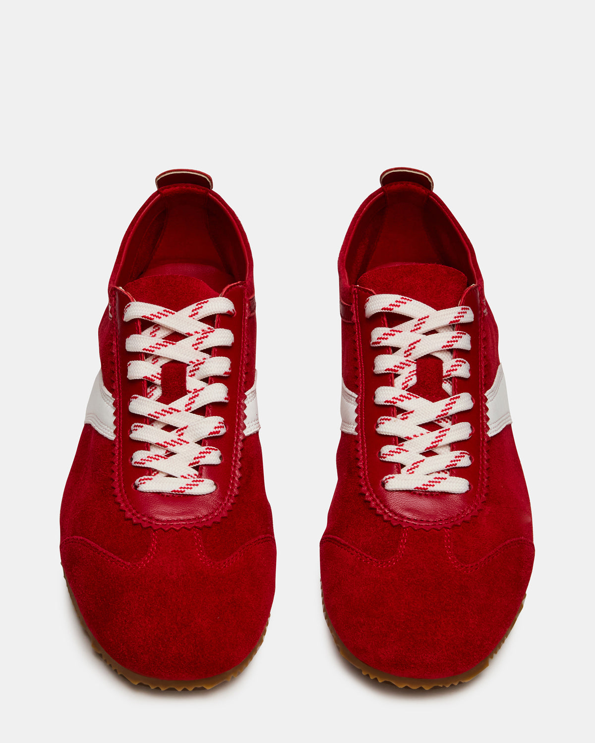 JUNA Red Low-Top Lace-Up Stripe Men's Sneaker Steve Madden RED