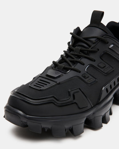 PONCE Black Men's Chunky Sole Lace Up Sneaker Steve Madden BLACK