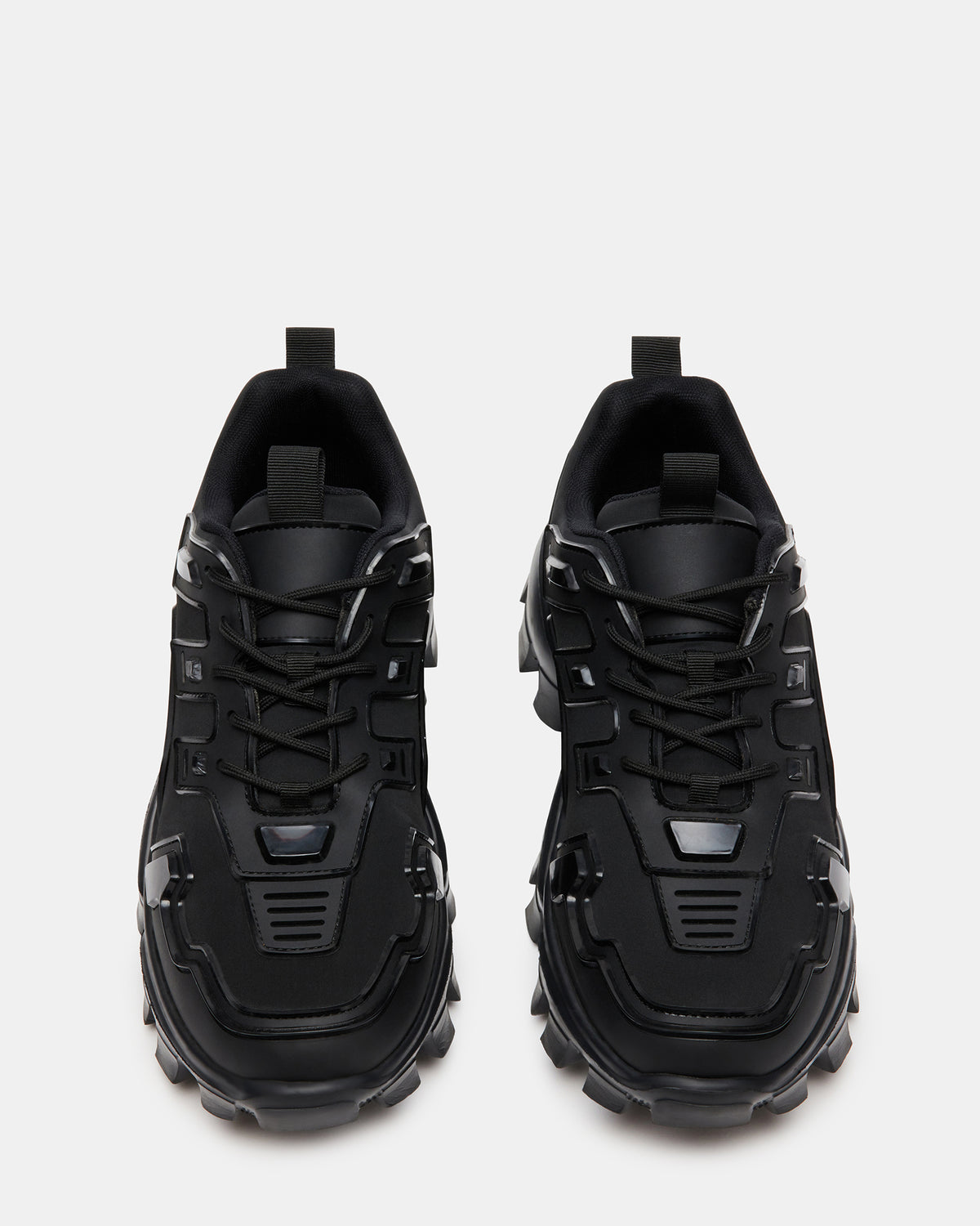 PONCE Black Men's Chunky Sole Lace Up Sneaker Steve Madden BLACK