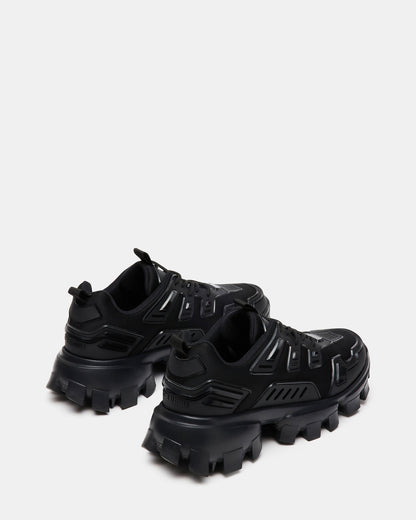 PONCE Black Men's Chunky Sole Lace Up Sneaker Steve Madden BLACK