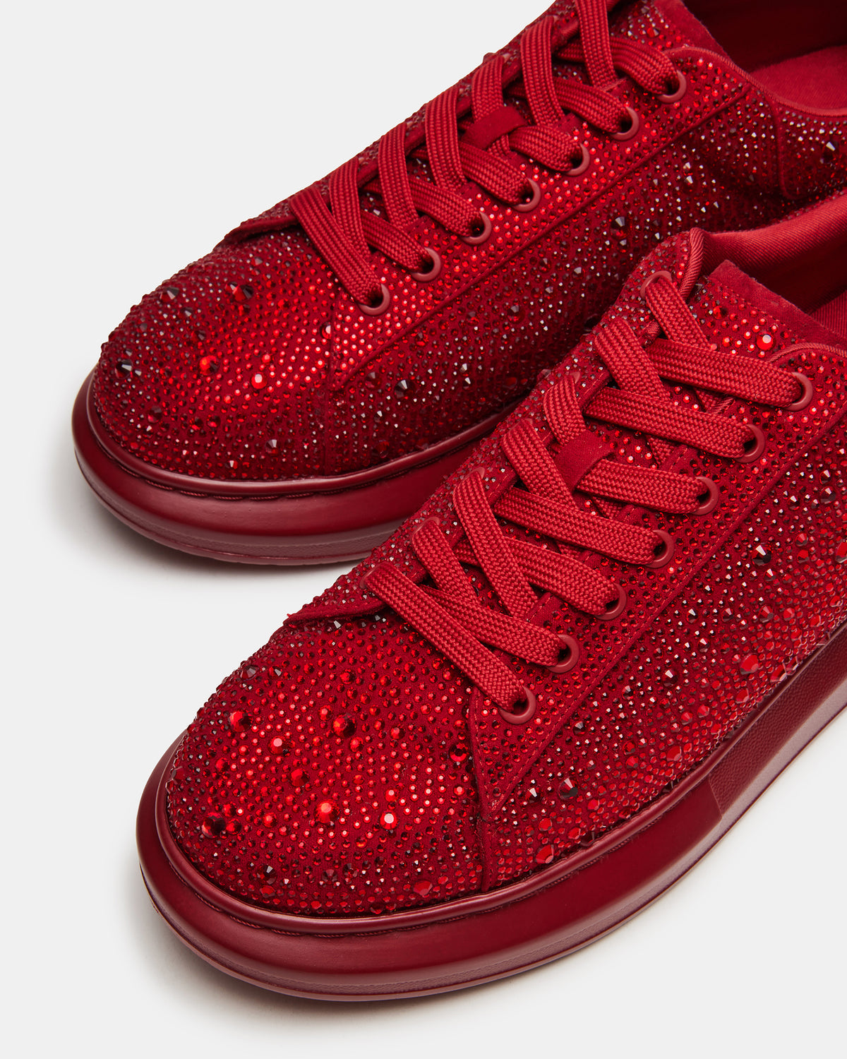 ICEBOX Red Multi Men's Low-Top Lace-Up Sneaker Steve Madden RED MULTI