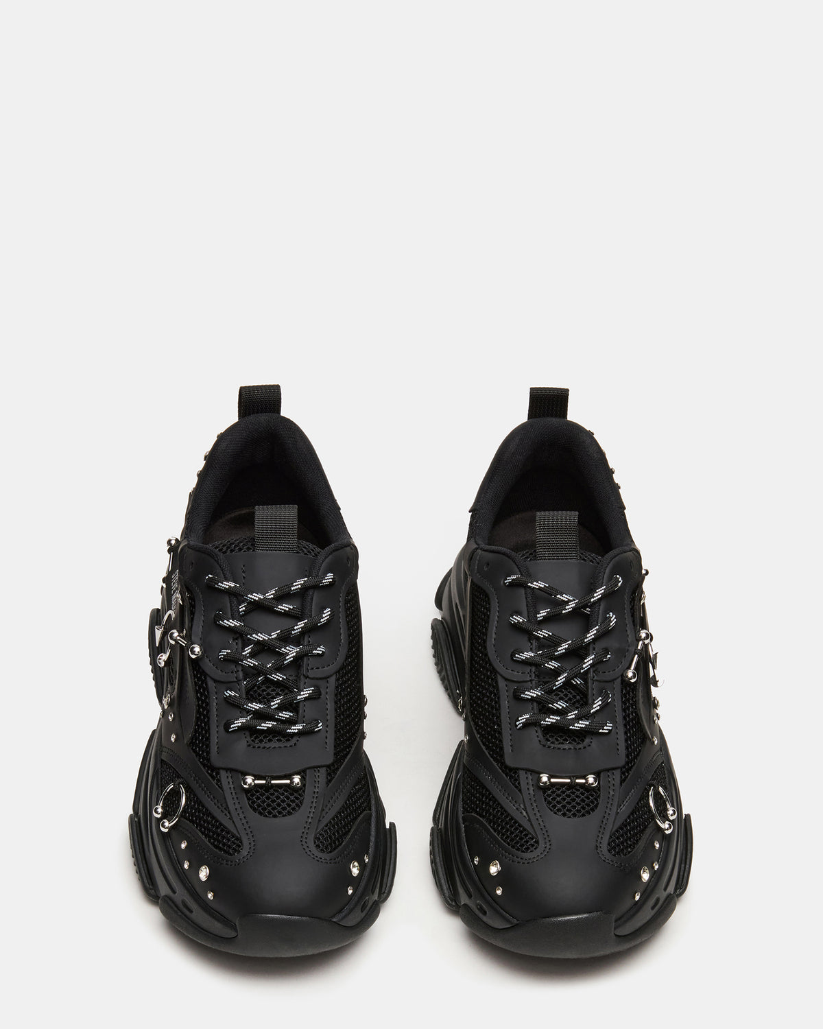 PIERCED Black Low-Top Lace-Up Men's Sneaker Steve Madden BLACK