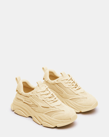 POSSESS Taupe Suede Low-Top Lace-Up Men's Sneaker Steve Madden TAUPE SUEDE