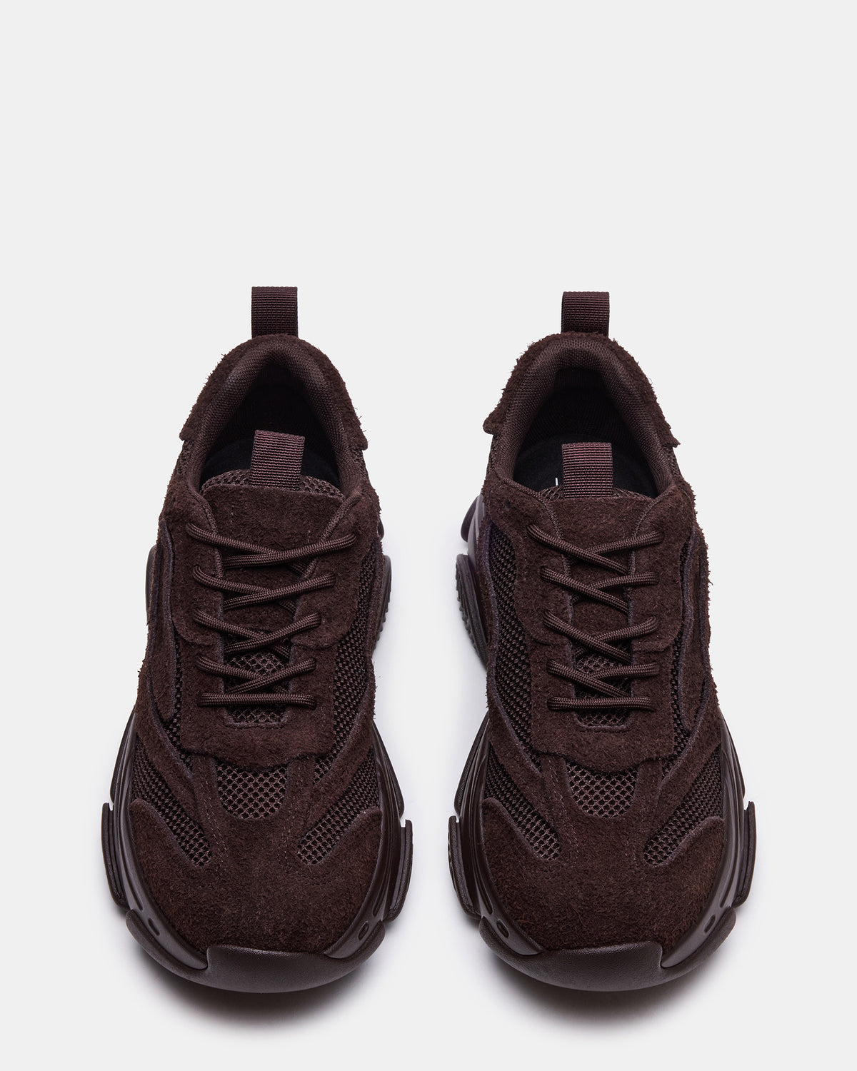 POSSESS Brown Suede Low-Top Lace-Up Men's Sneaker Steve Madden BROWN SUEDE