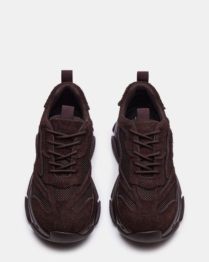POSSESS Brown Suede Low-Top Lace-Up Men's Sneaker Steve Madden BROWN SUEDE