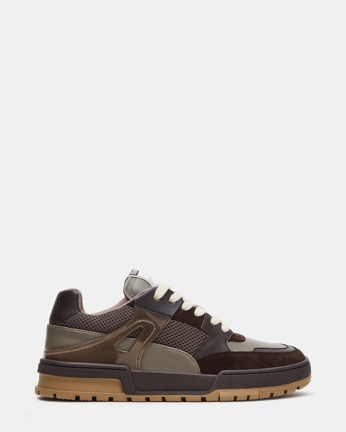 SANCHEZ Brown Multi Low-Top Lace-Up Men's Sneaker Steve Madden BROWN MULTI