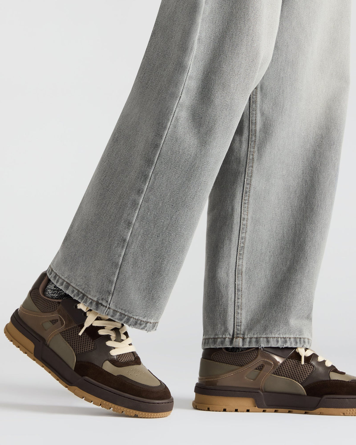 SANCHEZ Brown Multi Low-Top Lace-Up Men's Sneaker Steve Madden BROWN MULTI