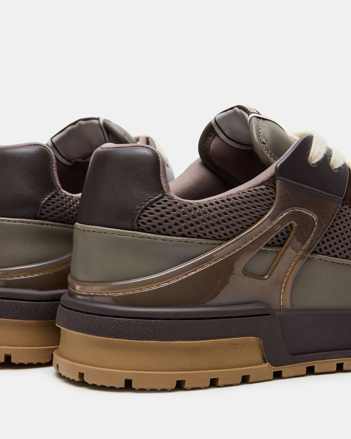 SANCHEZ Brown Multi Low-Top Lace-Up Men's Sneaker Steve Madden BROWN MULTI