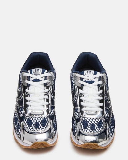 XYLO Blue Low-Top Lace-Up Men's Sneakers Steve Madden BLUE