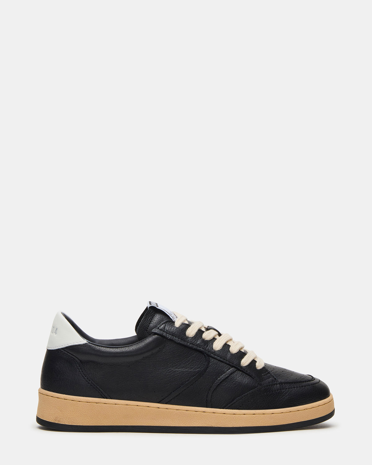 PRISMO Black Leather Low-Top Lace-Up Men's Sneaker Steve Madden BLACK LEATHER