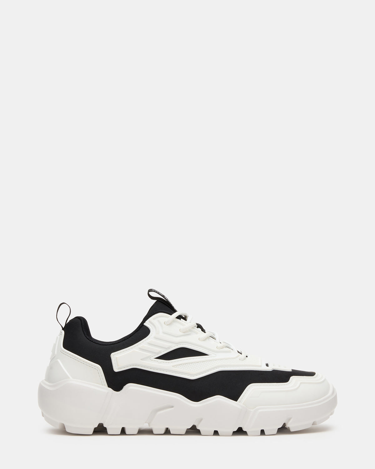 PACE Black/White Low-Top Lace-Up Men's Sneaker Steve Madden BLACK WHITE