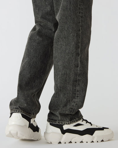 PACE Black/White Low-Top Lace-Up Men's Sneaker Steve Madden BLACK WHITE