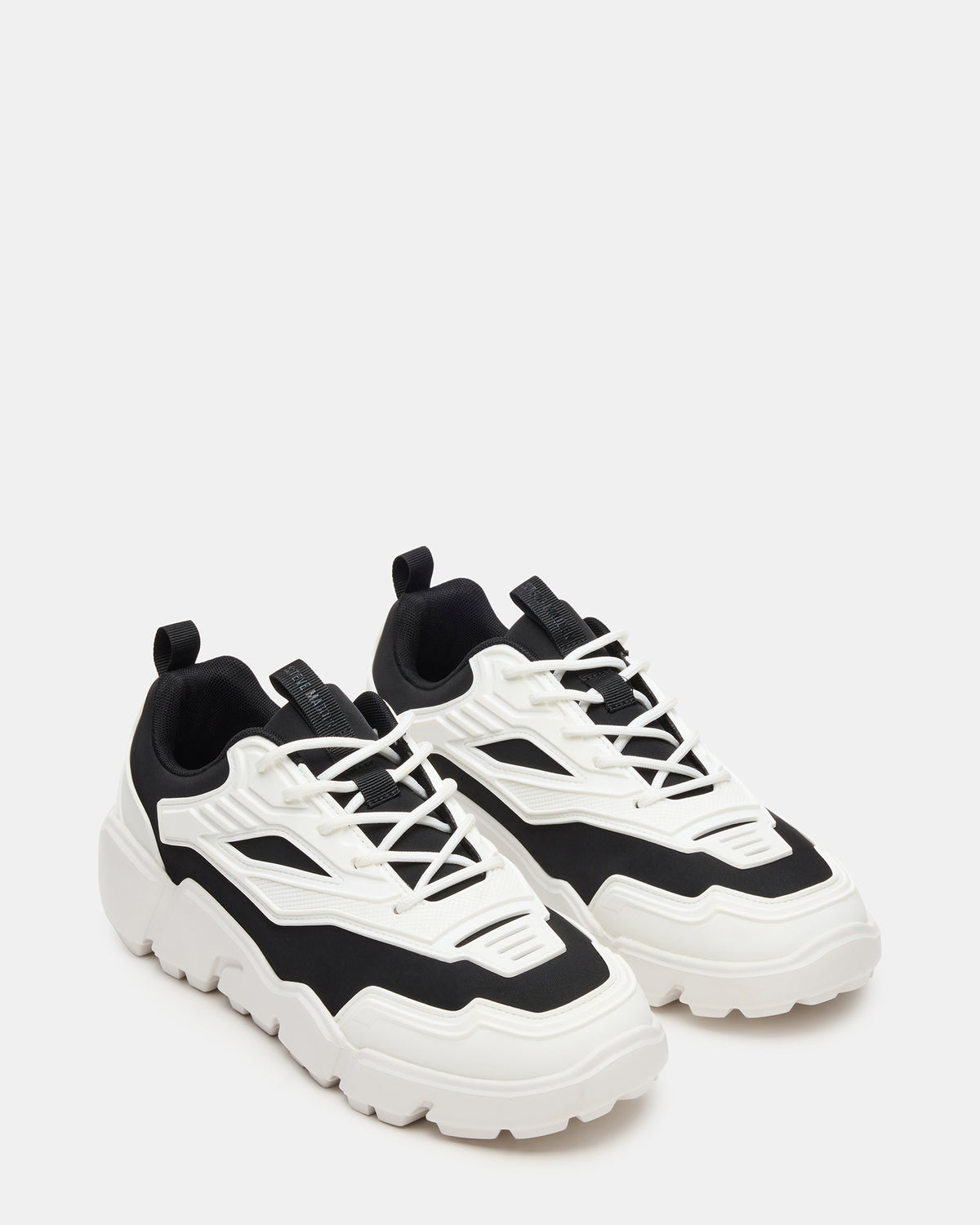 PACE Black/White Low-Top Lace-Up Men's Sneaker Steve Madden BLACK WHITE