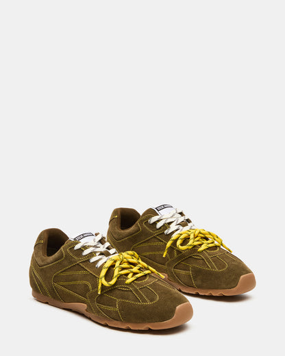 MIDAS Olive Low-Top Lace-Up Men's Sneaker Steve Madden OLIVE