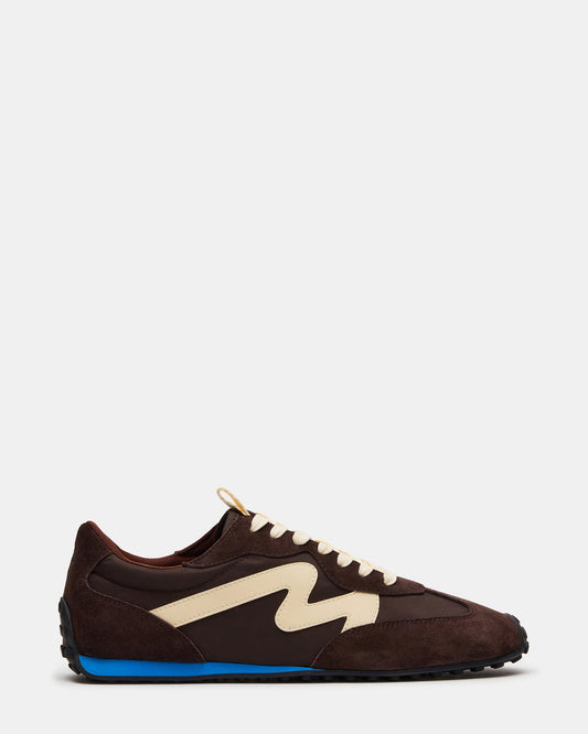 CYRUS Brown Multi Low-Top Lace-Up Men's Sneaker Steve Madden BROWN MULTI