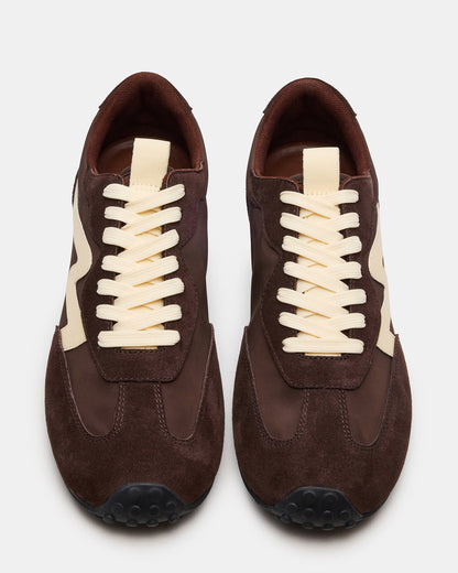 CYRUS Brown Multi Low-Top Lace-Up Men's Sneaker Steve Madden BROWN MULTI