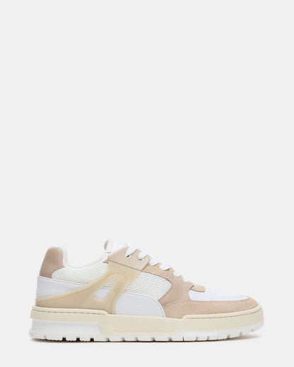 SANCHEZ White Multi Low-Top Lace-Up Men's Sneaker Steve Madden WHITE MULTI