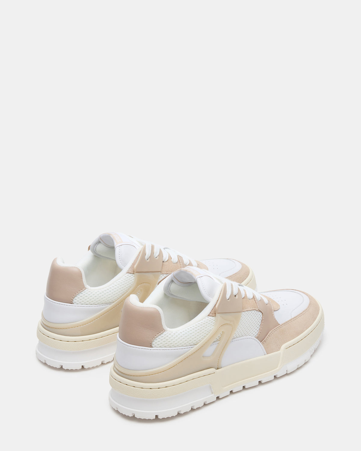 SANCHEZ White Multi Low-Top Lace-Up Men's Sneaker Steve Madden WHITE MULTI