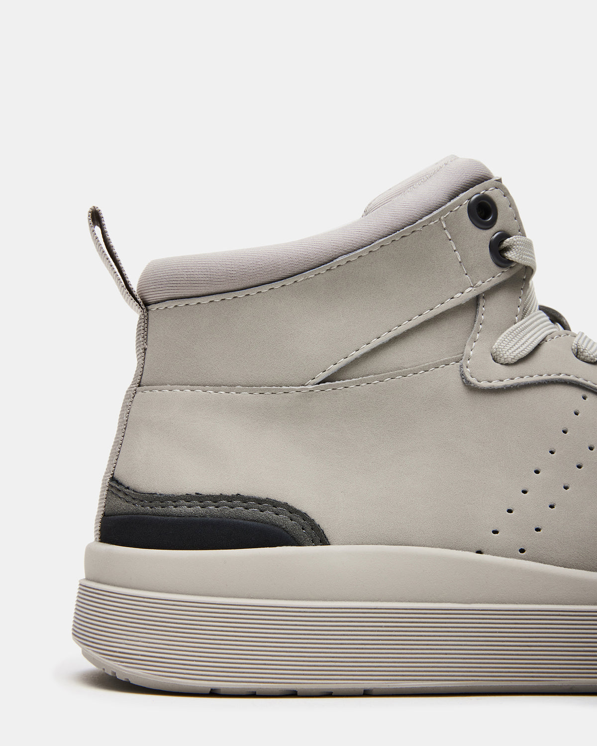 DERICK Light Grey Men's Lace-Up High-Top Sneakers Steve Madden LIGHT GREY