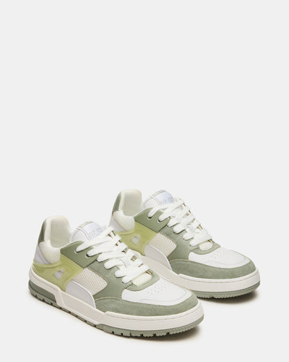 SANCHEZ Green Multi Low-Top Lace-Up Men's Sneaker Steve Madden GREEN MULTI
