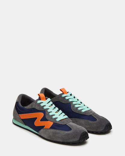 CYRUS Grey Multi Low-Top Lace-Up Men's Sneaker Steve Madden GREY MULTI