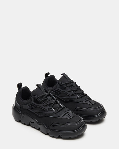 PACE Black Low-Top Lace-Up Men's Sneaker Steve Madden BLACK