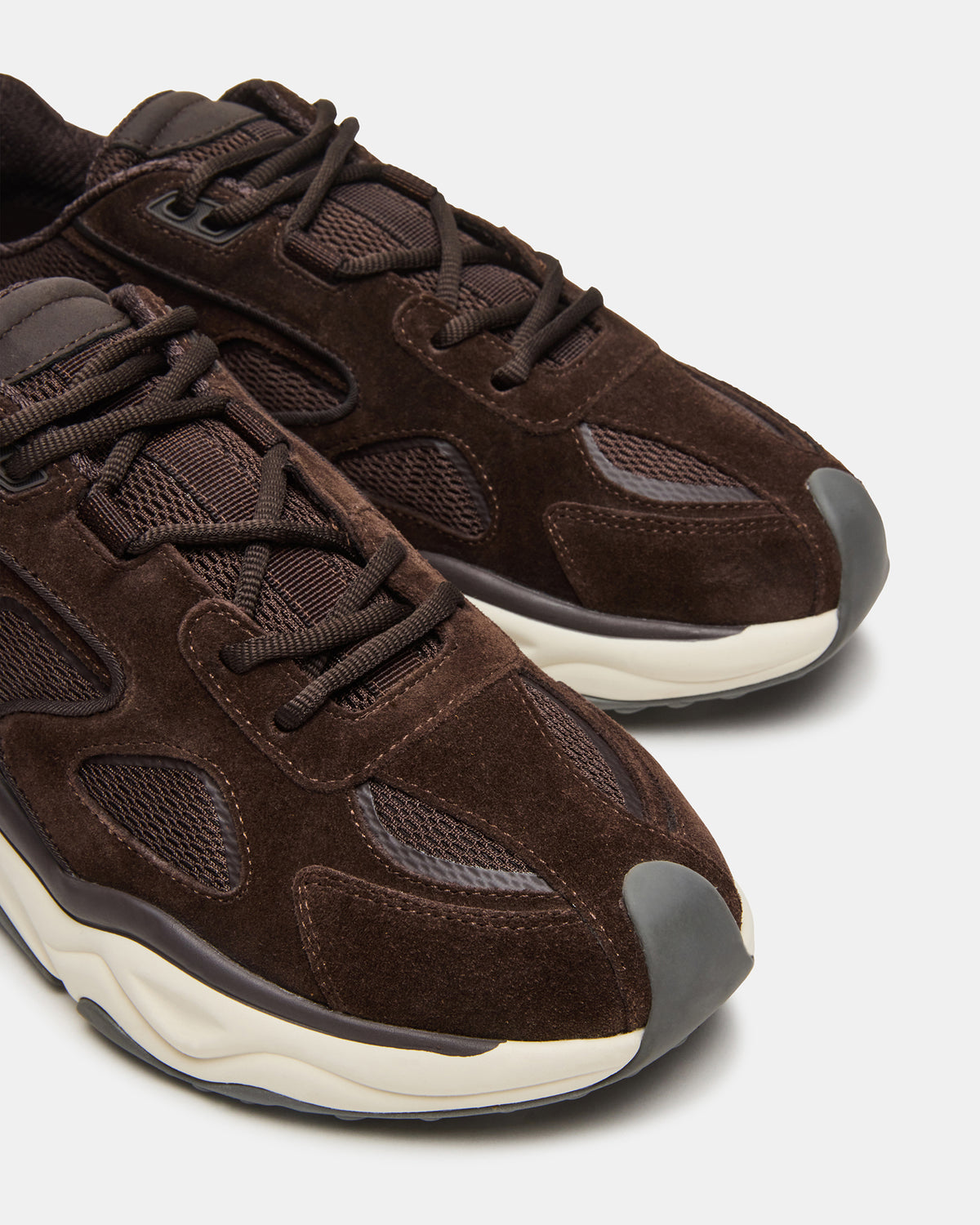 SALVADOR Brown Low-Top Lace-Up Men's Sneaker Steve Madden BROWN
