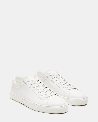 BONDD White Leather Low-Top Men's Sneaker Steve Madden WHITE LEATHER