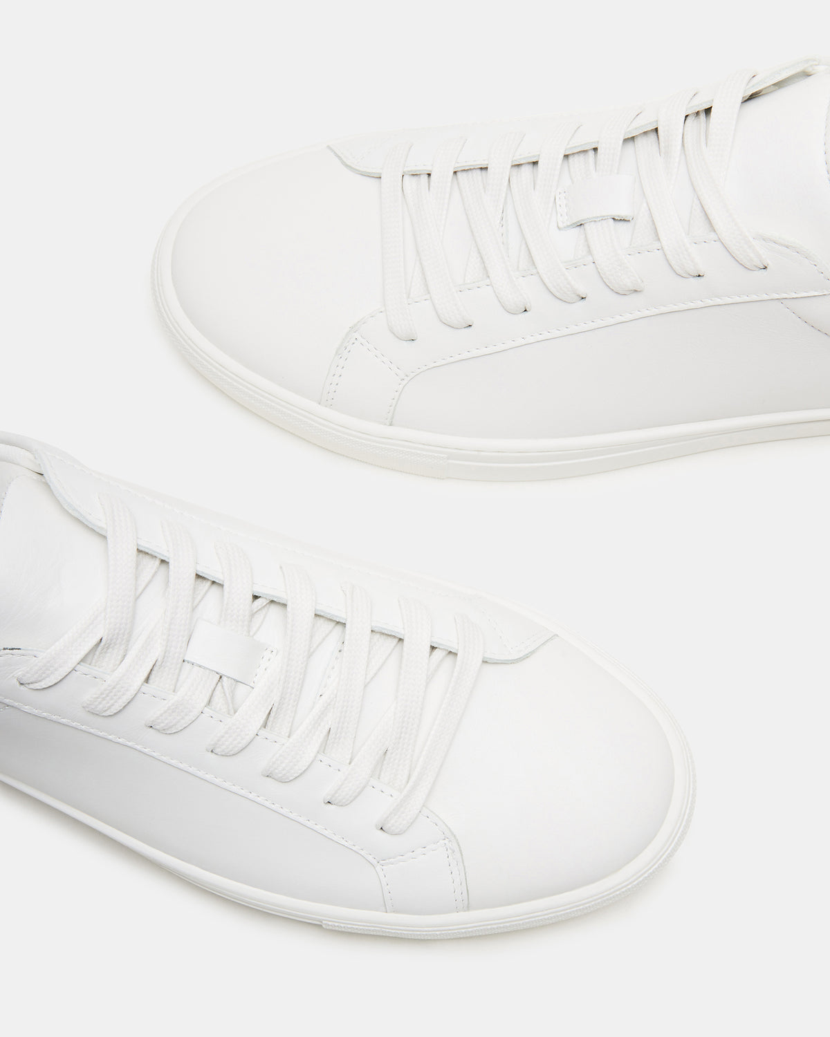 BONDD White Leather Low-Top Men's Sneaker Steve Madden WHITE LEATHER