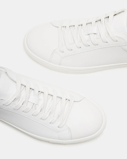 BONDD White Leather Low-Top Men's Sneaker Steve Madden WHITE LEATHER