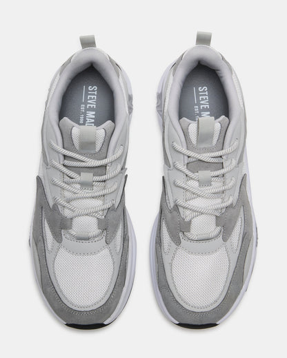 YGOR Grey Multi Men's Low-Top Lace-Up Sneaker Steve Madden GREY MULTI